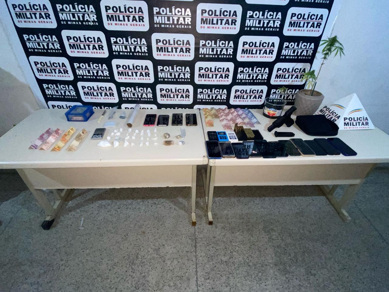 Desdobramento da operação do GAECOO que estourou laboratório de cocaína em João Monlevade continuou em Nova Era prendeu seis suspeitos e apreendeu drogas, arma, munições e dinheiro