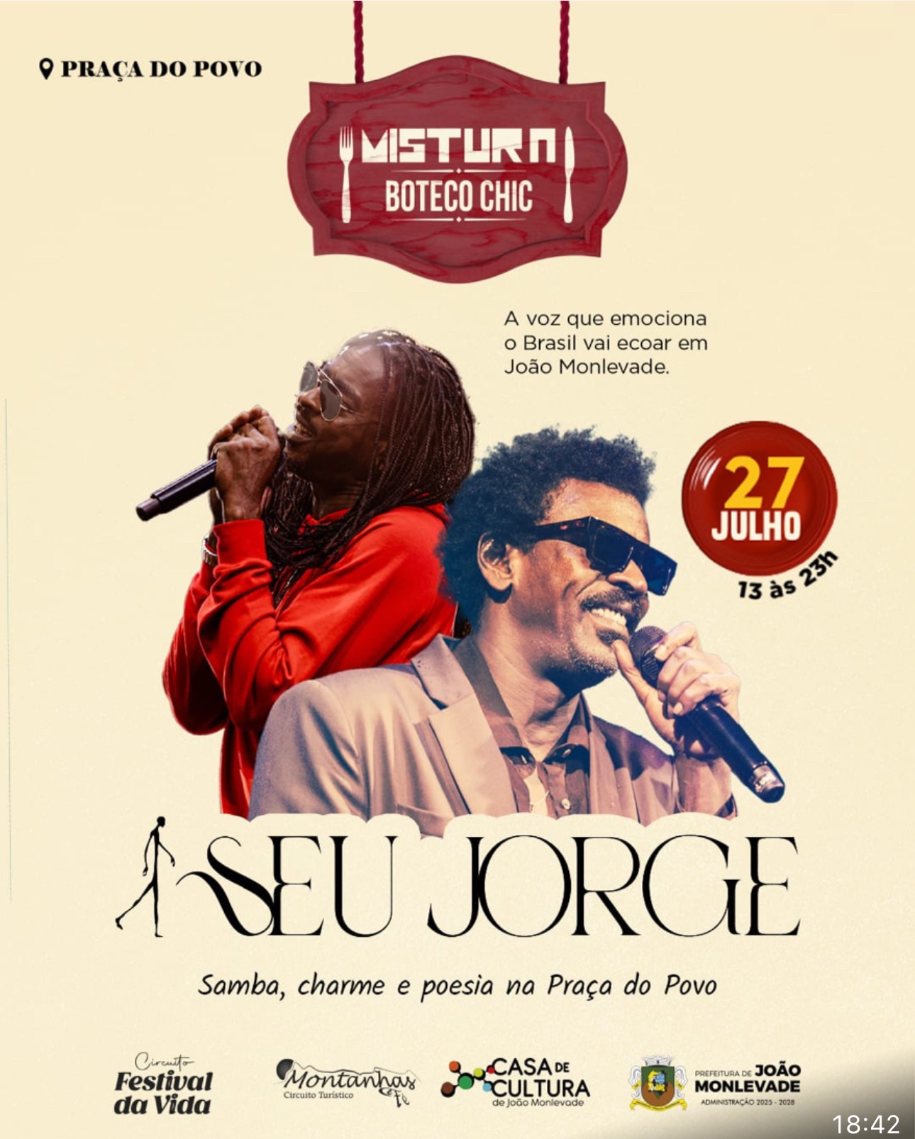 🍽️ Nesse Domingo 27 de Julho Acontece O Festival Gastronômico Mistura 2025 – “BOTECO CHIQUE” em João Monlevade!