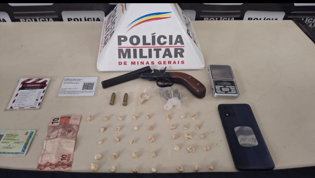 Homem é preso por tráfico de drogas e posse ilegal de arma em João Monlevade