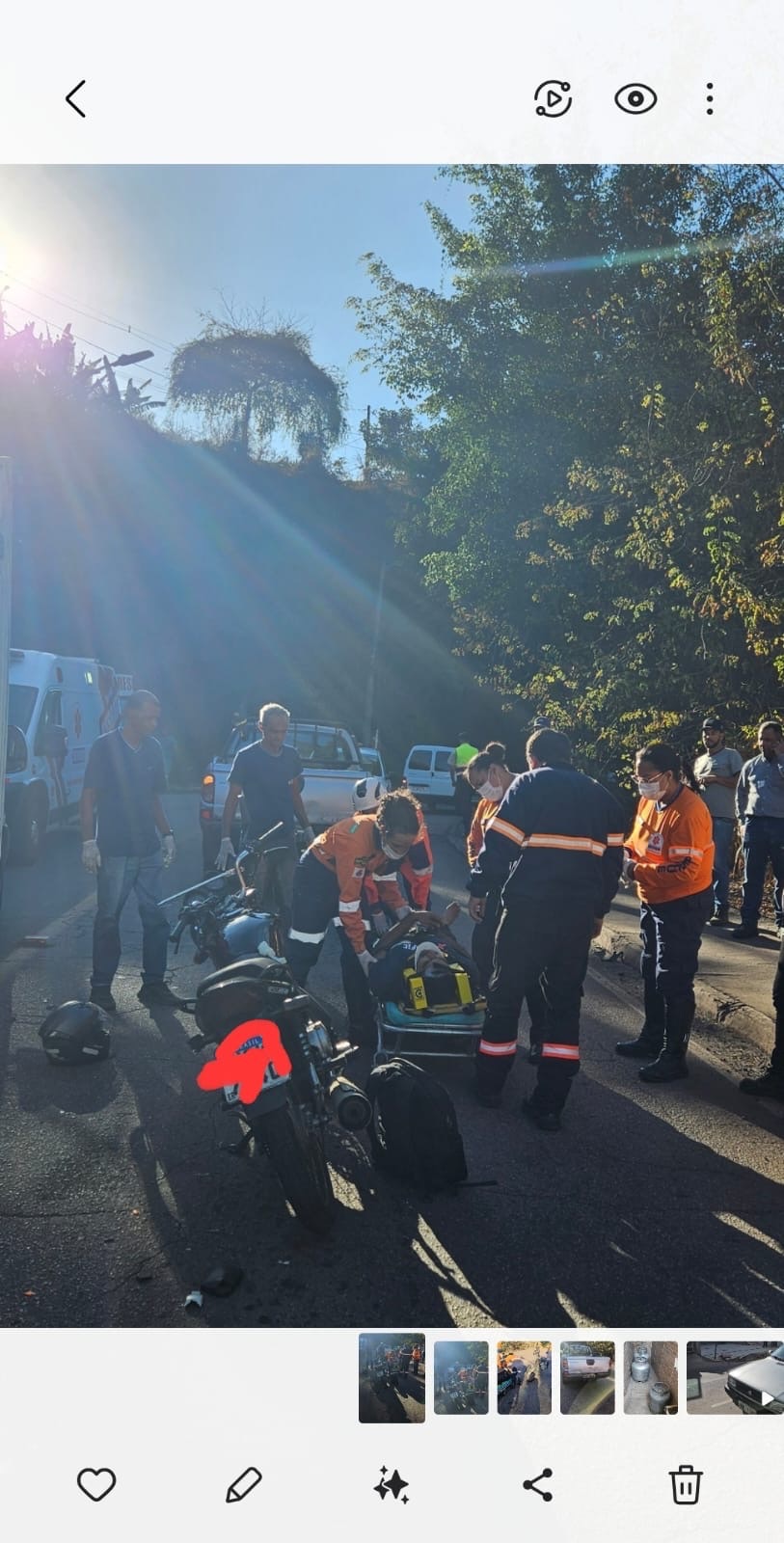Acidente Grave na Avenida Getúlio Vargas Entre os Bairros Vila Tanque e Areia Preta