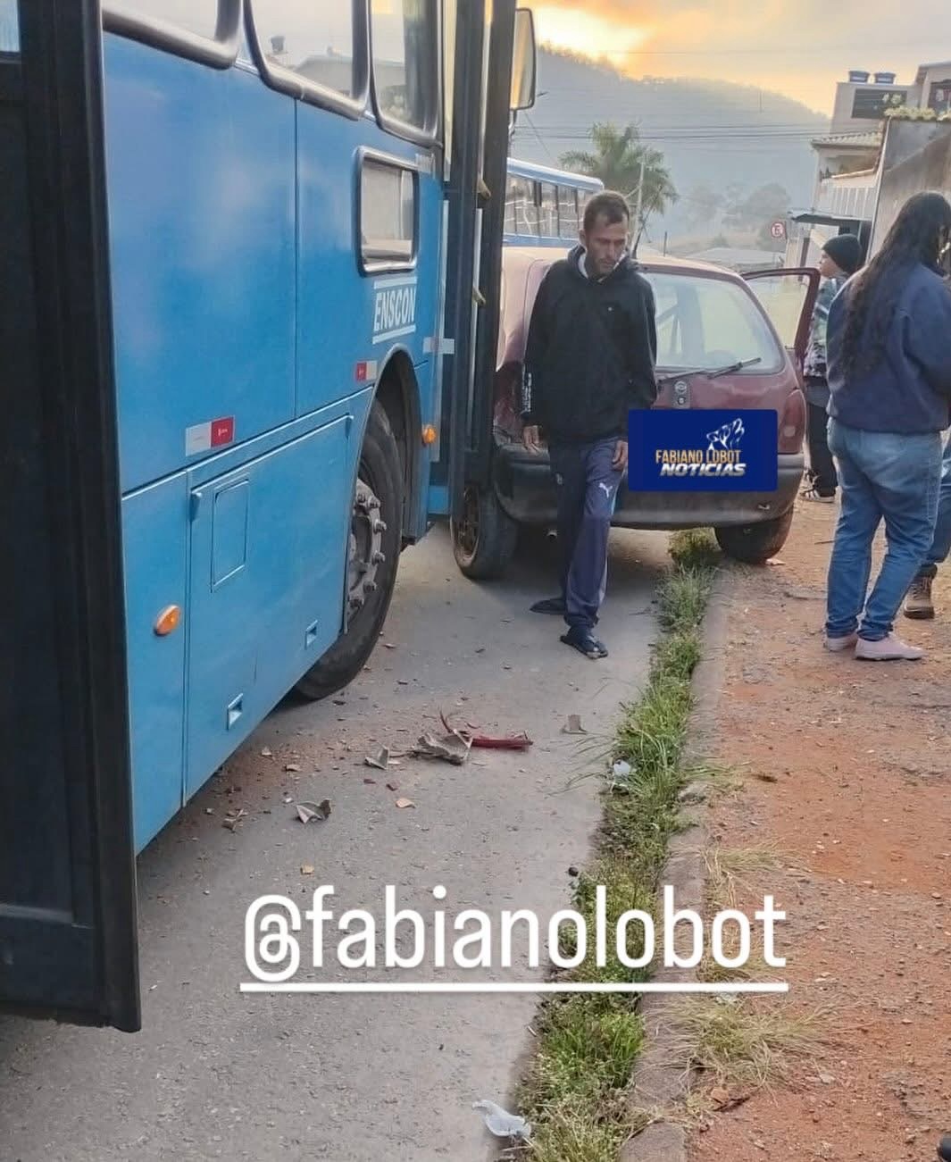 Mais um acidente envolvendo ônibus da ENSCON em João Monlevade