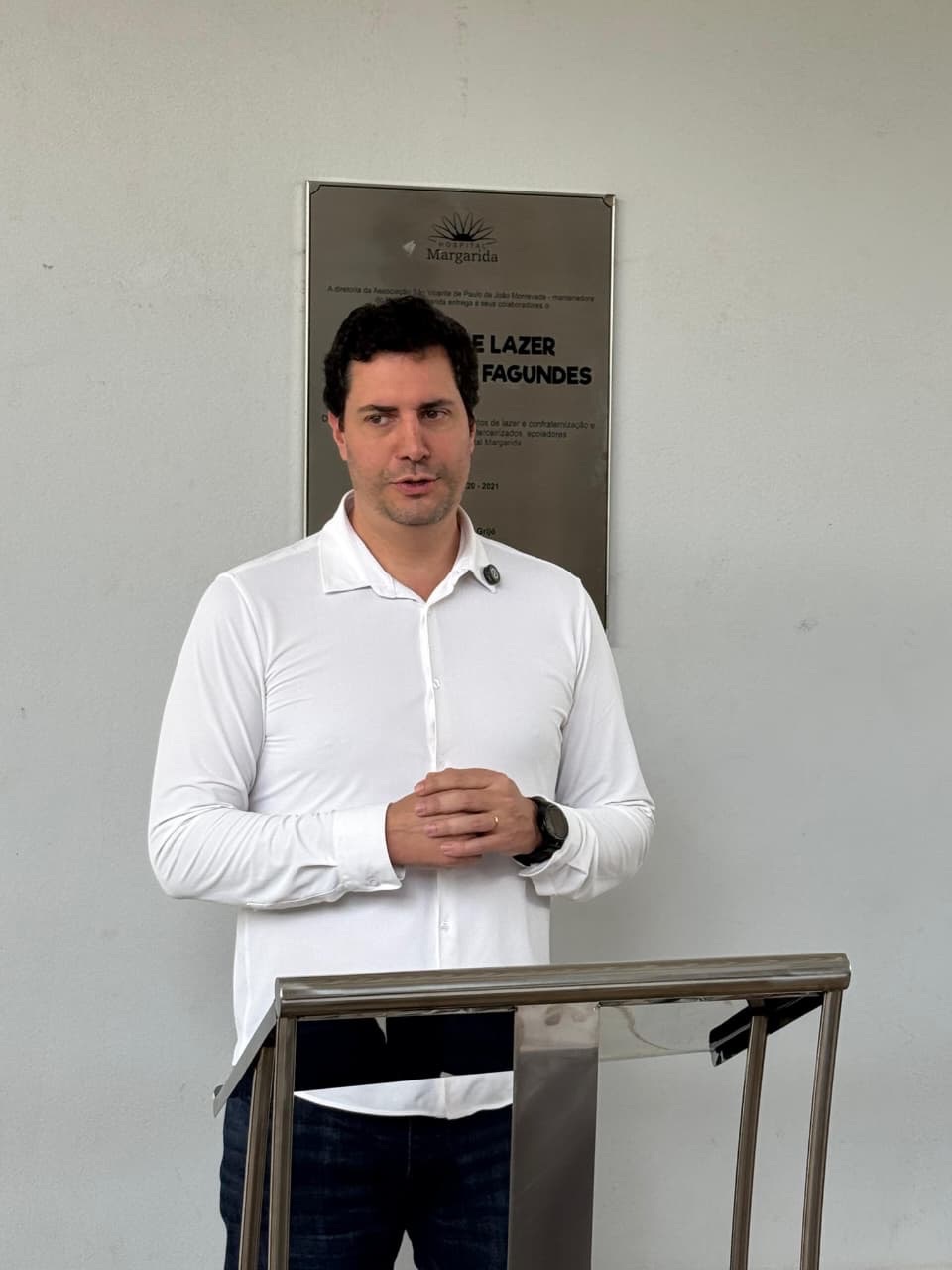 O Deputado Estadual Tito Torres e secretário de Estado de Saúde visitara nessa manhã o Hospital Margarida, em João Monlevade