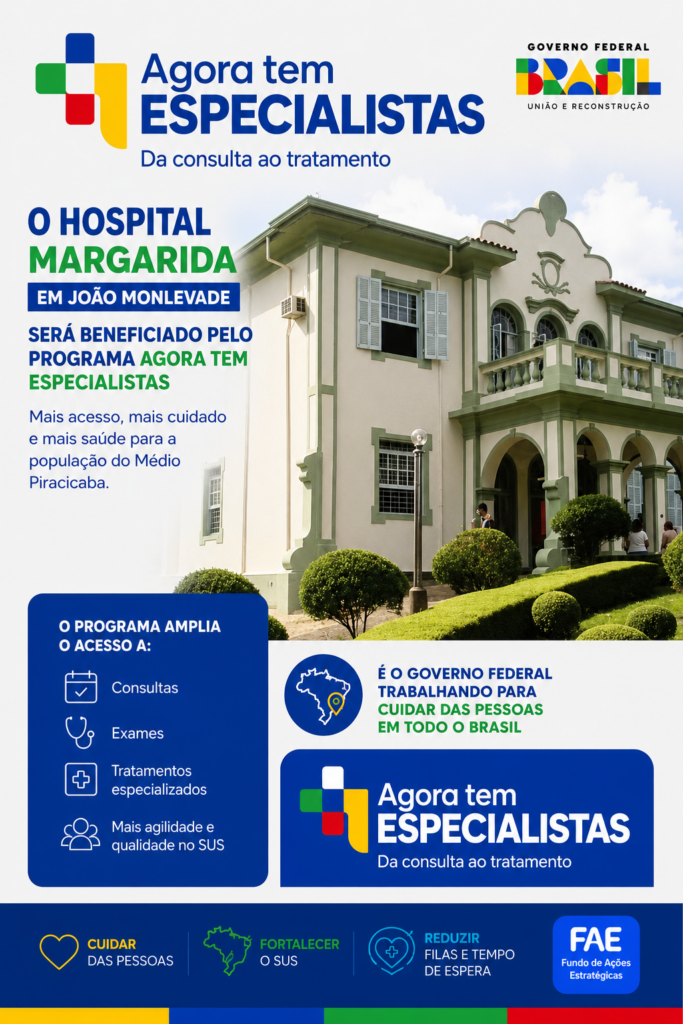 Hospital Margarida, em João Monlevade, participa de mutirão do programa Agora Tem Especialistas