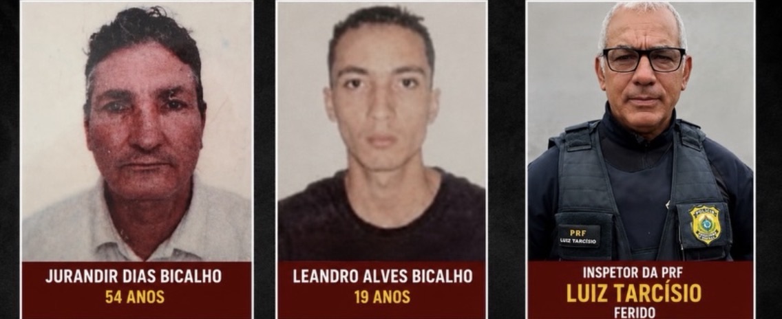 Identificadas as três vítimas do acidente na BR-116; duas morreram e policial rodoviário federal segue em estado grave